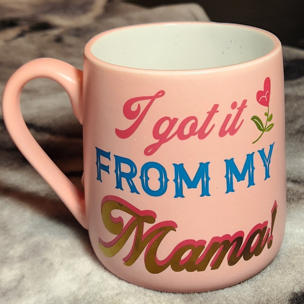 Charming Pink Mug with Playful Text